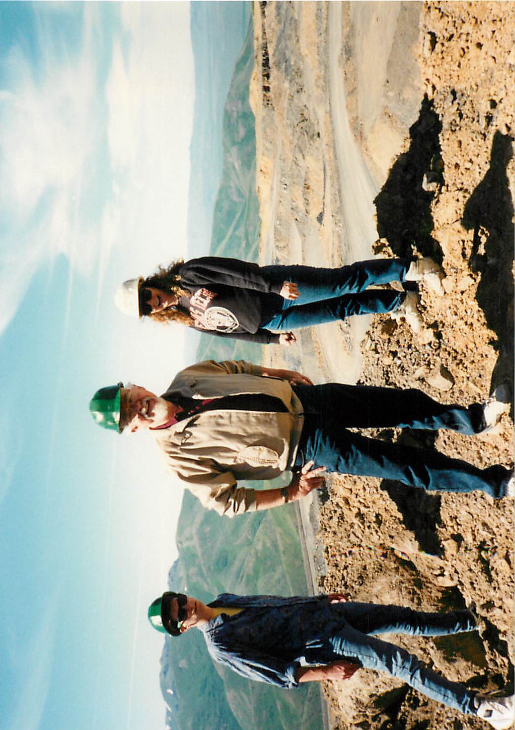 Mateer with family at an Idaho mine site